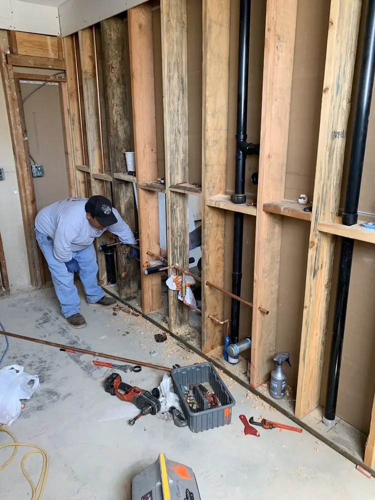 Commercial rough-in plumbing for Gas Line Repair in Martinez